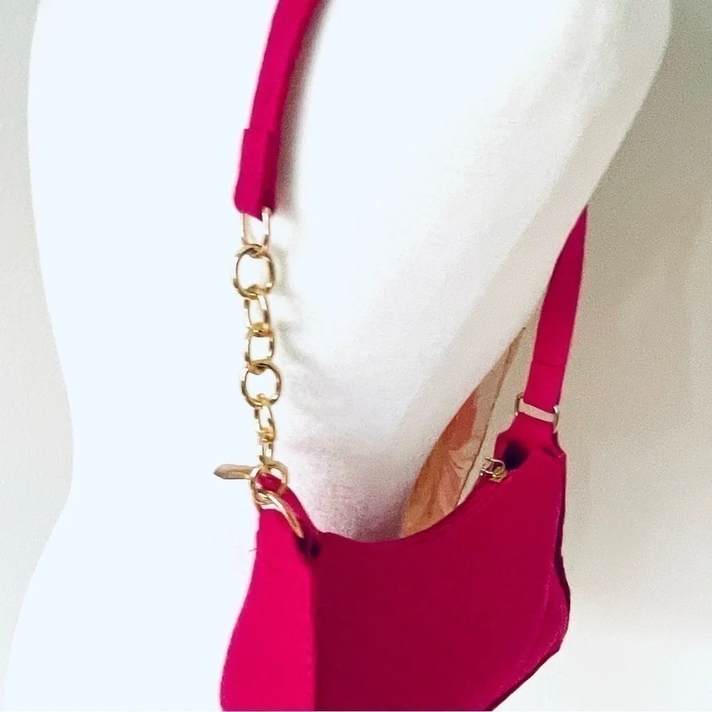 Barbie Style Hot Neon Pink Shoulder Bag Purse Women or Girls - New NWOT
